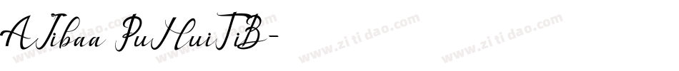 AIibaa PuHuiTiB字体转换